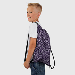 Рюкзак-мешок Фиолетовый паттерн узоры, цвет: 3D-принт — фото 2