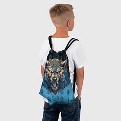 Рюкзак-мешок Скандинавский волк Фенрир, цвет: 3D-принт — фото 2