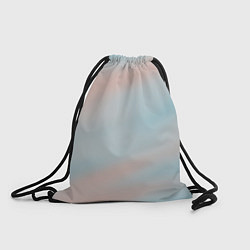 Рюкзак-мешок Нежно розовые и голубые размытия, цвет: 3D-принт