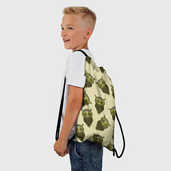 Рюкзак-мешок Сова птица паттерн, цвет: 3D-принт — фото 2
