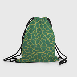 Рюкзак-мешок Зелёная текстура - нейросеть, цвет: 3D-принт