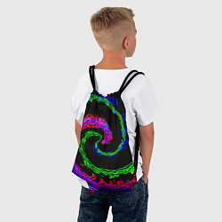 Рюкзак-мешок Тай-дай электро, цвет: 3D-принт — фото 2