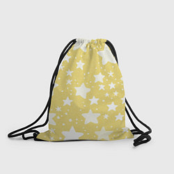 Рюкзак-мешок Большие звёзды жёлтый, цвет: 3D-принт