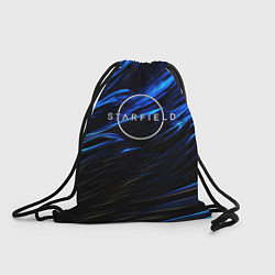 Рюкзак-мешок Starfield logo blue background, цвет: 3D-принт
