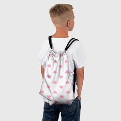 Рюкзак-мешок Просто сердечки, цвет: 3D-принт — фото 2