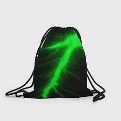 Рюкзак-мешок Зеленый разряд молнии, цвет: 3D-принт