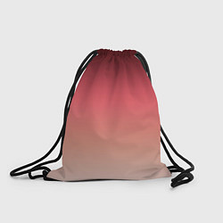 Рюкзак-мешок Градиент красно-бежевый, цвет: 3D-принт