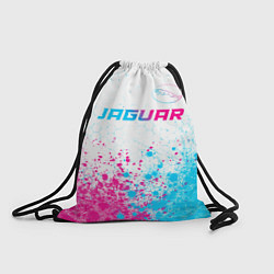 Рюкзак-мешок Jaguar neon gradient style: символ сверху, цвет: 3D-принт