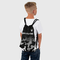 Рюкзак-мешок Poppy Playtime glitch на темном фоне: символ сверх, цвет: 3D-принт — фото 2