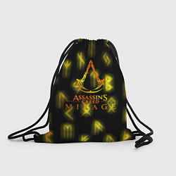 Рюкзак-мешок Assasins Creed mirage, цвет: 3D-принт