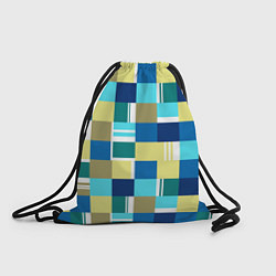 Рюкзак-мешок Ретро квадраты, цвет: 3D-принт
