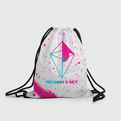 Рюкзак-мешок No Mans Sky neon gradient style, цвет: 3D-принт