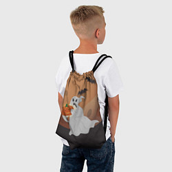 Рюкзак-мешок Приведение со злой тыквой, цвет: 3D-принт — фото 2