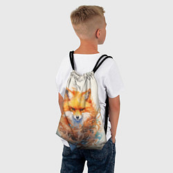 Рюкзак-мешок Серьёзный лис, цвет: 3D-принт — фото 2