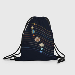 Рюкзак-мешок Парад планет 2024, цвет: 3D-принт