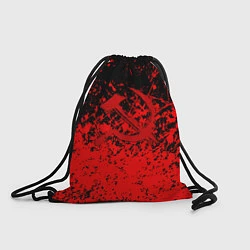 Рюкзак-мешок Ссср в красках серп и молот, цвет: 3D-принт