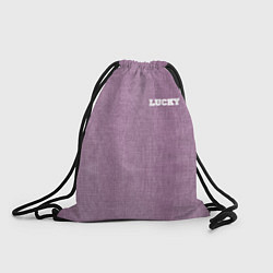 Рюкзак-мешок Розовые джинсы lucky 77, цвет: 3D-принт