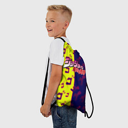 Рюкзак-мешок JoJo Bizarre Adventure night skin, цвет: 3D-принт — фото 2