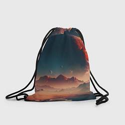 Рюкзак-мешок Планета в далеком космосе, цвет: 3D-принт