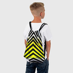 Рюкзак-мешок Зеркальный паттерн из полос, цвет: 3D-принт — фото 2
