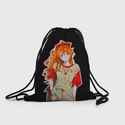 Рюкзак-мешок Аска школьница - Евангелион, цвет: 3D-принт