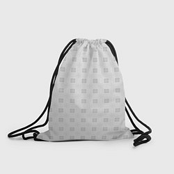 Рюкзак-мешок Светло-серый в квадратик, цвет: 3D-принт