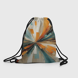 Рюкзак-мешок Цветная абстракция - нейросеть, цвет: 3D-принт