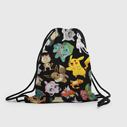 Рюкзак-мешок Пикачу и другие покемоны, цвет: 3D-принт
