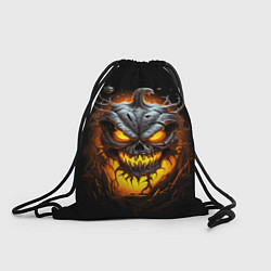 Рюкзак-мешок Halloween - зловещая тыква, цвет: 3D-принт