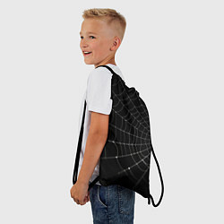 Рюкзак-мешок Паутина на черном фоне, цвет: 3D-принт — фото 2