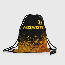 Рюкзак-мешок Honda - gold gradient посередине, цвет: 3D-принт