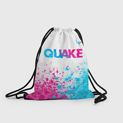 Рюкзак-мешок Quake neon gradient style посередине, цвет: 3D-принт
