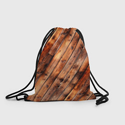 Рюкзак-мешок Деревянная обшивка, цвет: 3D-принт