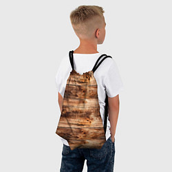 Рюкзак-мешок Старая деревянная обшивка, цвет: 3D-принт — фото 2