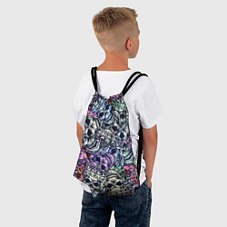 Рюкзак-мешок Черепа с короной паттерн, цвет: 3D-принт — фото 2