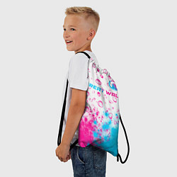 Рюкзак-мешок Great Wall neon gradient style посередине, цвет: 3D-принт — фото 2