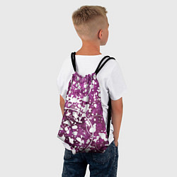 Рюкзак-мешок Абстракция - круги на пурпурном, цвет: 3D-принт — фото 2