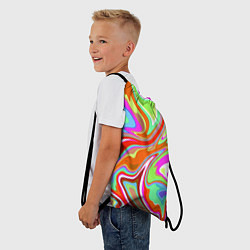 Рюкзак-мешок Цветная плазменная абстракция, цвет: 3D-принт — фото 2
