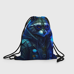 Рюкзак-мешок Енот киберпанк от ai, цвет: 3D-принт