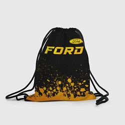 Рюкзак-мешок Ford - gold gradient посередине, цвет: 3D-принт