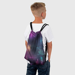 Рюкзак-мешок Цветные пиксели retro, цвет: 3D-принт — фото 2