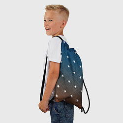 Рюкзак-мешок Звёзды на оранжевом закате, цвет: 3D-принт — фото 2
