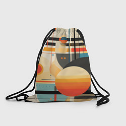 Рюкзак-мешок Стильная геометрия, цвет: 3D-принт