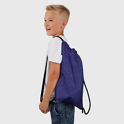 Рюкзак-мешок Фиолетовая текстура волнистый мех, цвет: 3D-принт — фото 2
