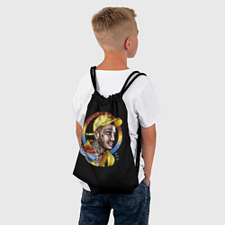Рюкзак-мешок Lil Peep music, цвет: 3D-принт — фото 2