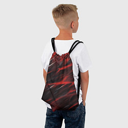 Рюкзак-мешок Красный шторм, цвет: 3D-принт — фото 2