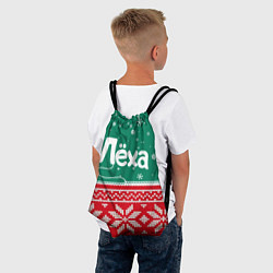 Рюкзак-мешок Леха новогодний, цвет: 3D-принт — фото 2