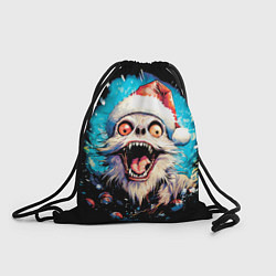 Рюкзак-мешок Санта Клаус собака монстр, цвет: 3D-принт