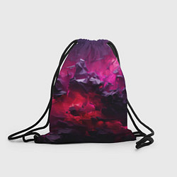 Рюкзак-мешок Фиолетовые элементы абстракция, цвет: 3D-принт