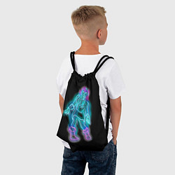 Рюкзак-мешок Neon undead, цвет: 3D-принт — фото 2